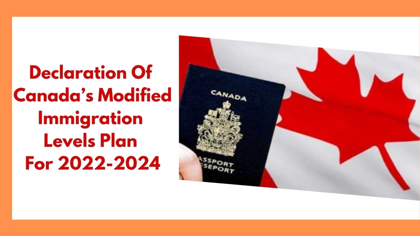 Declaration Of Canada’s Modified Immigration Levels Plan For 2022-2024
